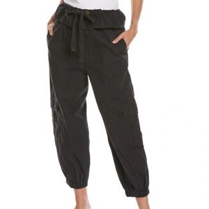 NWT - Ulla Johnson Alden belted tapered cotton canvas pants